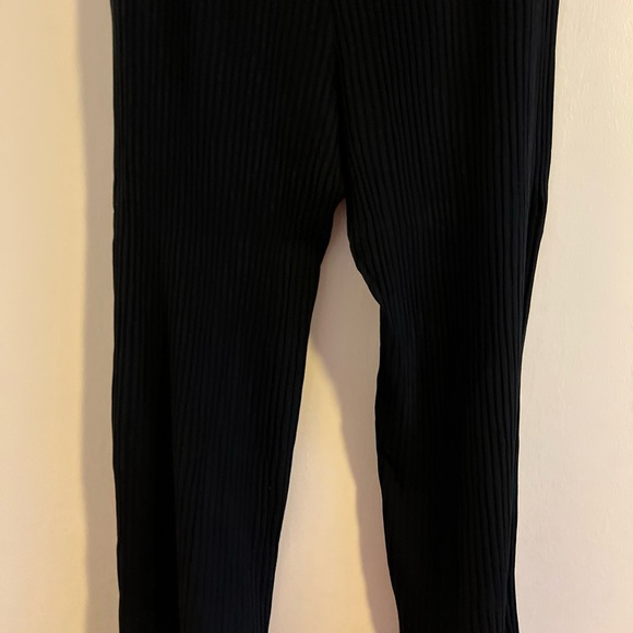 Eileen Fisher Black Ribbed Pants - Picture 7 of 8